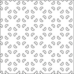

Vector geometric pattern. Repeating elements stylish background abstract ornament for wallpapers and backgrounds. Black and white colors