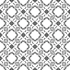 

Vector geometric pattern. Repeating elements stylish background abstract ornament for wallpapers and backgrounds. Black and white colors