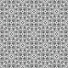 

Vector geometric pattern. Repeating elements stylish background abstract ornament for wallpapers and backgrounds. Black and white colors