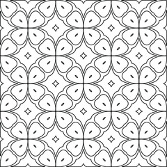 Fototapeta na wymiarVector geometric pattern. Repeating elements stylish background abstract ornament for wallpapers and backgrounds. Black and white colors