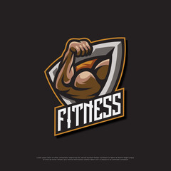 Fitness Gym Mascot Logo