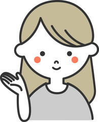 女性のイラスト