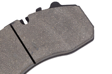 truck brakes close up on isolated white background.