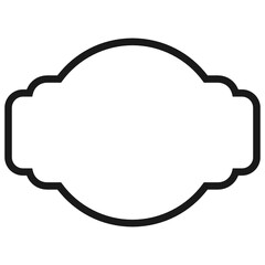 frame vintage outline