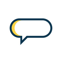 Speech Bubble filled outline icon