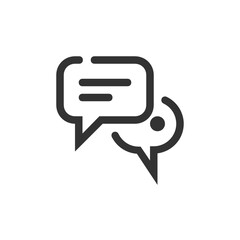 Speech Bubble outline icon