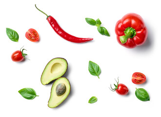 various fresh vegetables