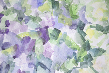 Abstract flowers and leaves background. Relax wallpaper. Pastel colors beautiful texture.
