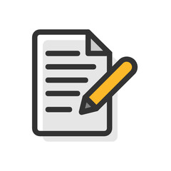 Fototapeta premium Email and Mail filled outline icon