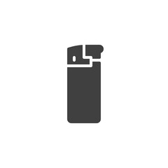 Cigarette lighter vector icon