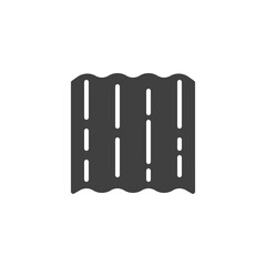 Metal panel vector icon