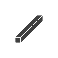 Square steel profile vector icon