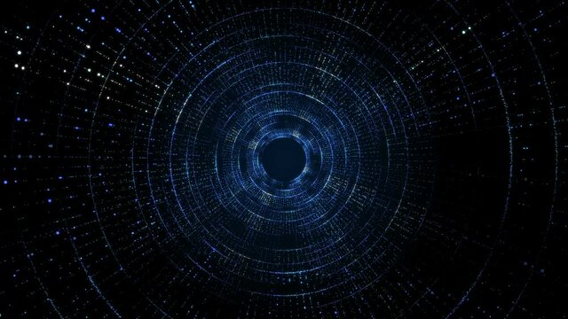 Abstract glowing futuristic circles. background