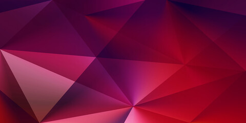 Obraz premium Triangle background, geometric red background, soft paper, abstract design, modern wallpaper, wall canvas, texture pattern, with lines gradient, you can use for ad, business presentation