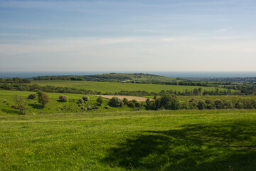 Fototapeta na wymiar View from South Downs, Sussex, England