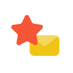 Obraz premium Email and Mail flat icon