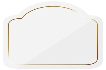 アンティークなフレーム　ホワイト＆ゴールド