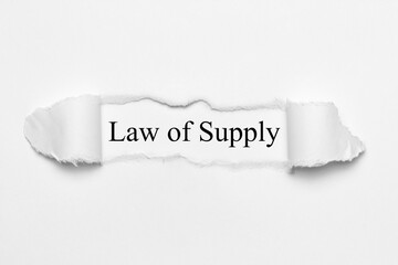 Law of Supply 