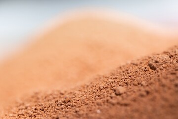 Cocoa powder as background texture