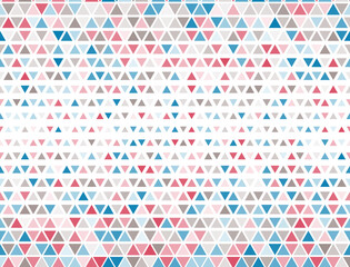 Tile triangles halftone texture. Triangular fade elements banner backdrop. Geometric