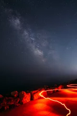 Rolgordijnen Milky Way landscape © MelaniePhotos