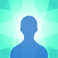 The transparent icon with light from various directions leads to him