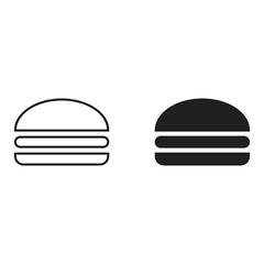 Burger vector icon