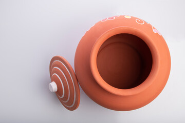 Earthen Water  Cooler Isolated on White Background