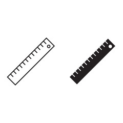 ruler vector icon
