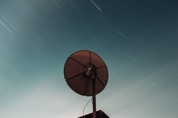 satellite dish on sky
