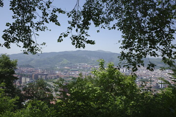 Bilbao seen from a hill