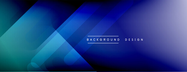 Dynamic lines abstract background. 3D shadow effects and fluid gradients. Modern overlapping forms