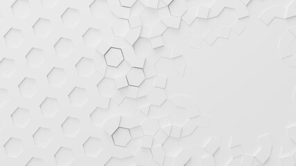 Business style wallaper background white background with geometric shapes with Copy Space 3D Illustration