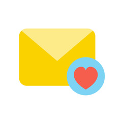 Love Mail flat icon
