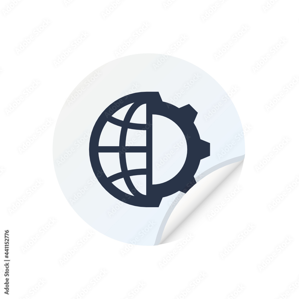 Poster web development - sticker