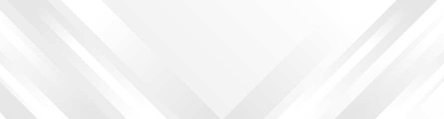 Obraz premium Grey and white tech geometric minimal banner design. Abstract futuristic monochrome background. Vector illustration