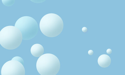 Modern beautiful clean blue white ball background