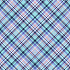 Plaid seamless pattern. Vector background of textile ornament. Flat fabric design.