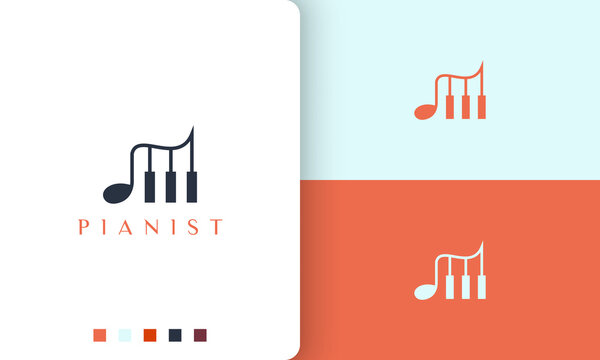 Piano academy logo illustration ai free download free piano logo -  Urbanbrush
