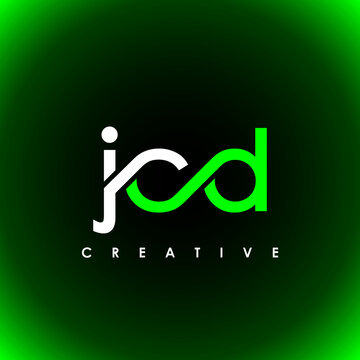 JCD Letter Initial Logo Design Template Vector Illustration
