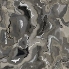 Seamless abstract pattern. Paint streaks, brown, gray pastel spots.