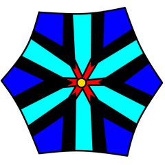 hexagon striped logo graphic design vector illustration