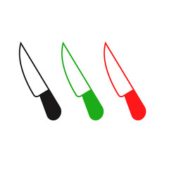 Knife vector icon.