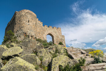 Fototapeta na wymiar Kov Kalesi, ancient ruined Byzantine castle in Turkey