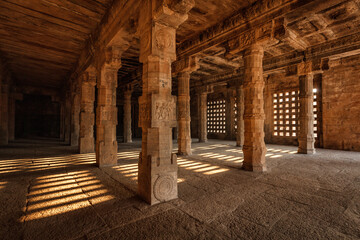 Pillared hall. Airavatesvara Temple, Darasuram