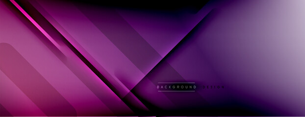 Abstract background - lines composition created with lights and shadows. Technology or business digital template. Trendy simple fluid color gradient abstract background with dynamic