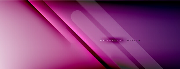 Abstract background - lines composition created with lights and shadows. Technology or business digital template. Trendy simple fluid color gradient abstract background with dynamic