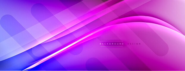 Abstract background - lines composition created with lights and shadows. Technology or business digital template. Trendy simple fluid color gradient abstract background with dynamic