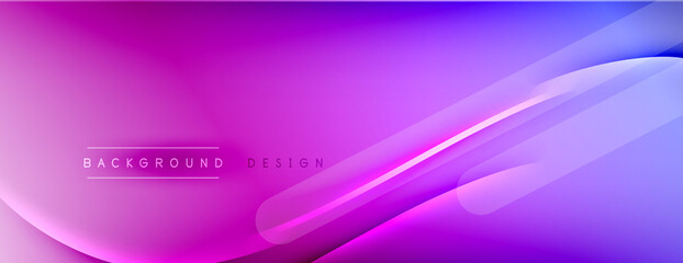 Abstract background - lines composition created with lights and shadows. Technology or business digital template. Trendy simple fluid color gradient abstract background with dynamic