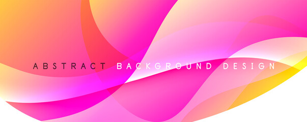 Trendy simple fluid color gradient abstract background with dynamic wave line effect. Vector Illustration For Wallpaper, Banner, Background, Card, Book Illustration, landing page